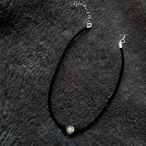 Handmade Marbled Jasper Glass Knot Choker Necklace